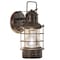 Vaxcel Hyannis 1 Light Bronze Coastal Lantern Cylinder Outdoor Wall Lantern Clear Glass OW37051BBZ - alternate 1